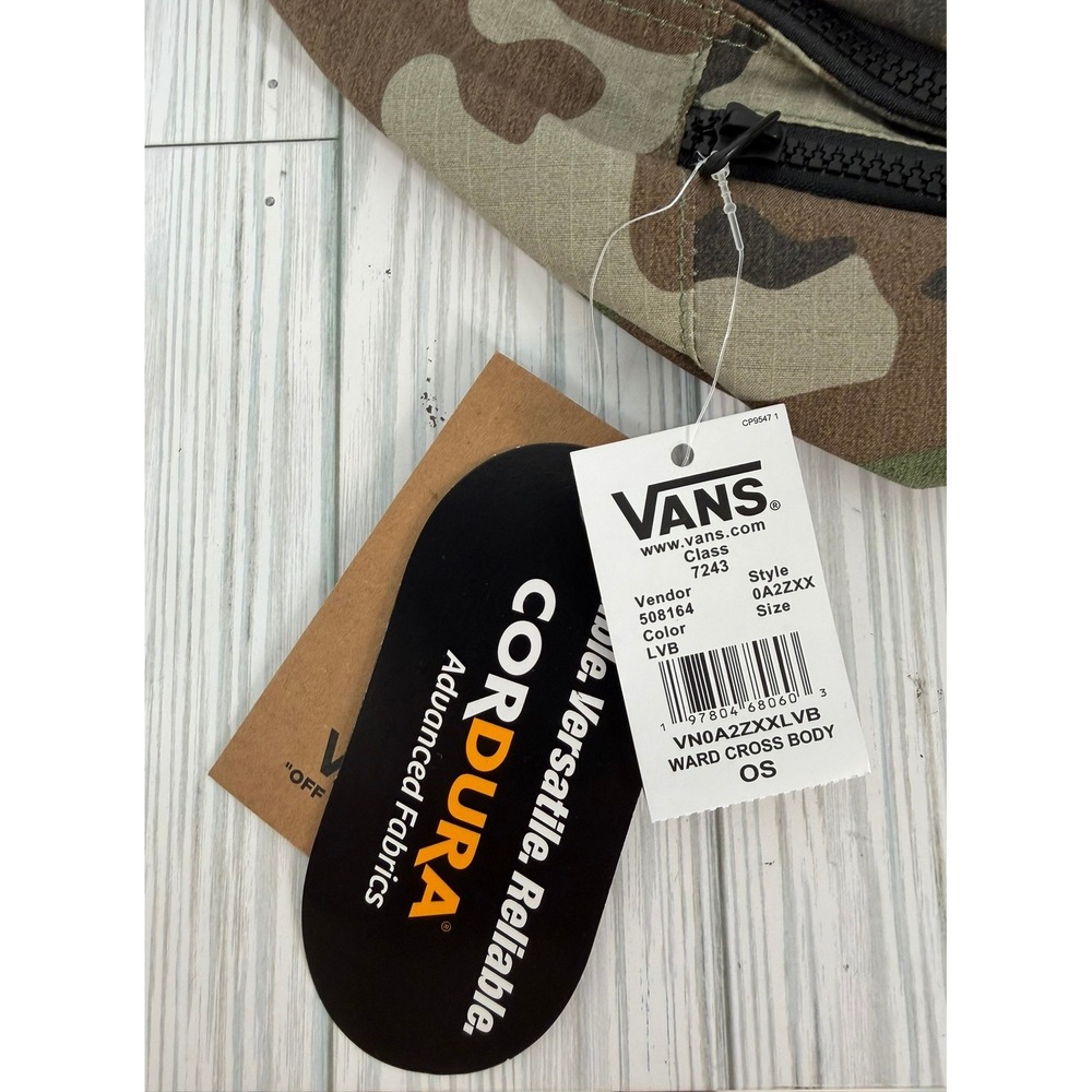 Vans Ward Cross Body Bag Camo Cordura Nylon Waist Pack NEW - Picture 7 of 16